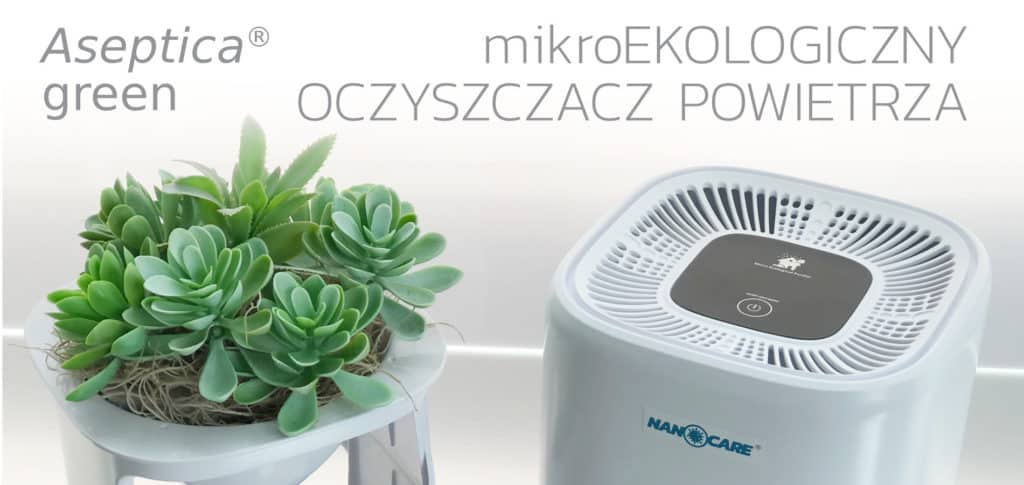 ASEPTICA green – wyjątkowy oczyszczacz powietrza HEPA UV - biały image 1