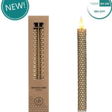 Świece LED 2 szt. Honeycomb - GOLD image 1