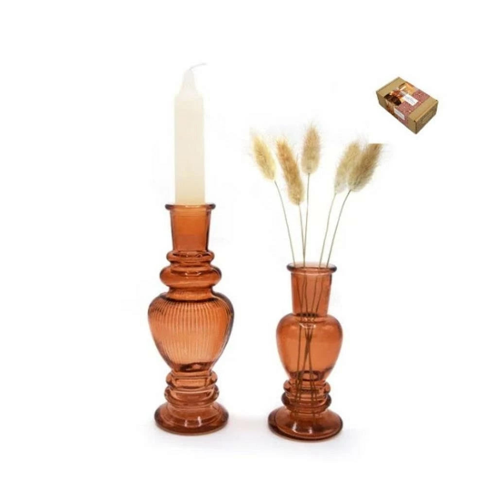 Zestaw dwa wazoniki amber image 0