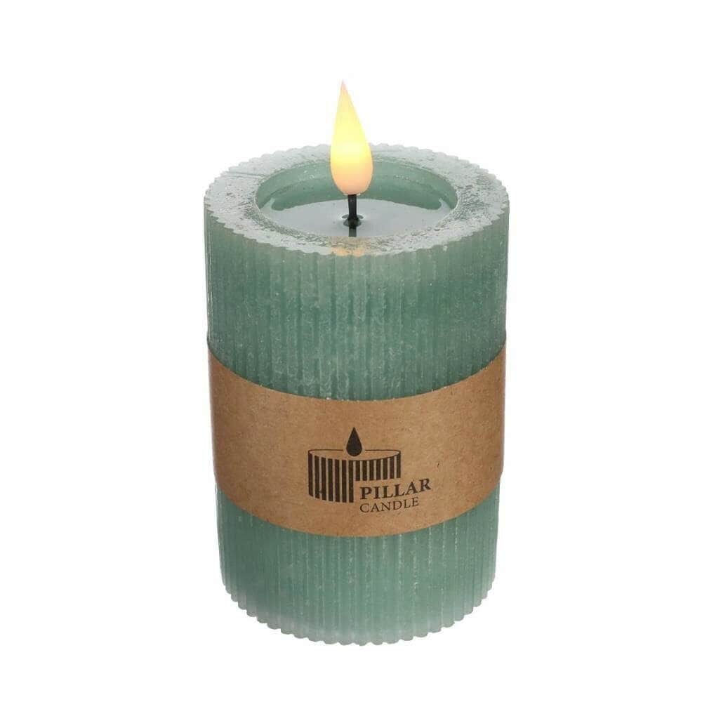 Świeca Pillar LED - GREEN image 1