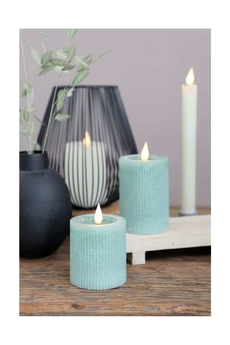 Świeca Pillar LED - GREEN image 0