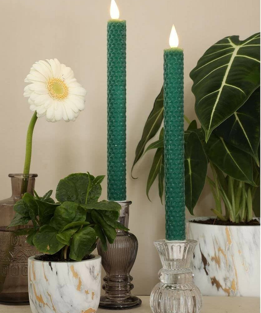 Świece LED 2 szt. Honeycomb - GREEN image 0