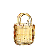 Wazon Szklany - "Torebka żółta" HANDBAG ŻÓŁTY