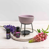 Ceramiczny kominek do olejków i wosków zapachowych Lilac image 0