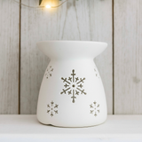 Kominek ceramiczny - Białe Śnieżki